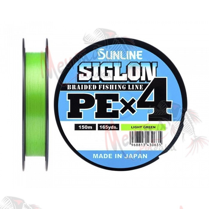 ШНУР ПЛЕТЕНЫЙ SUNLINE SIGLON PEx4 150 m LIGHT GREEN #0.6