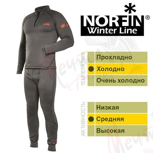 Термобелье "NORFIN" Winter Line Grey